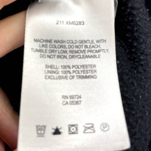 Columbia Fleece Jacket Womens Medium M Black Classic Full Zip Long Sleeve - Picture 9 of 12